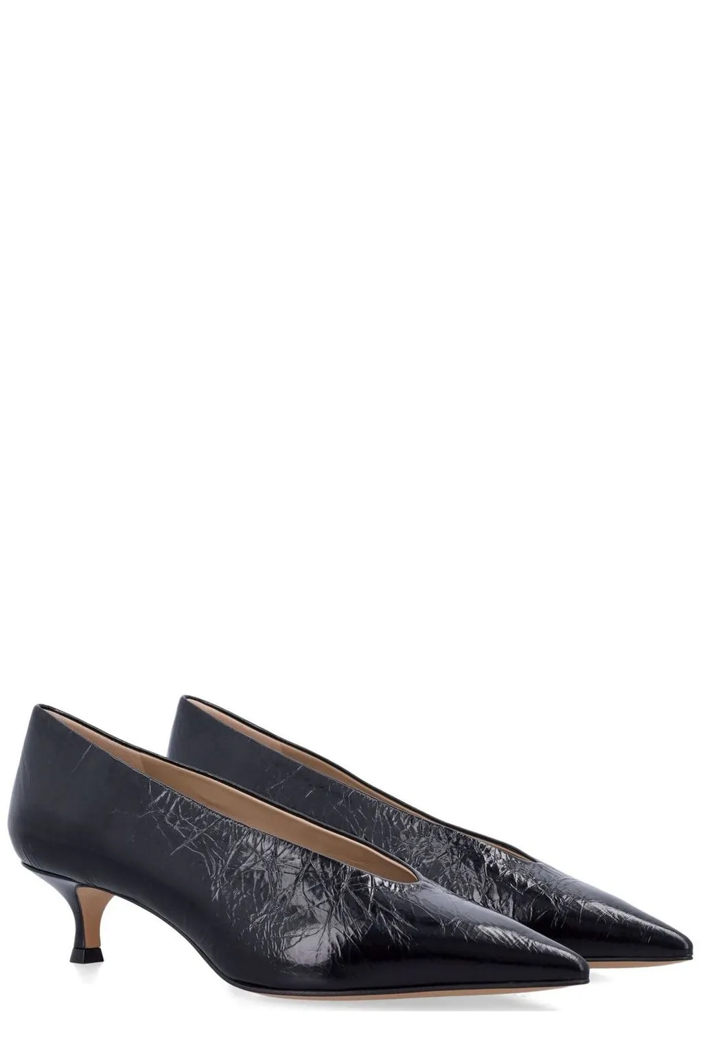 Pointed Toe Kitten Heel Pumps
