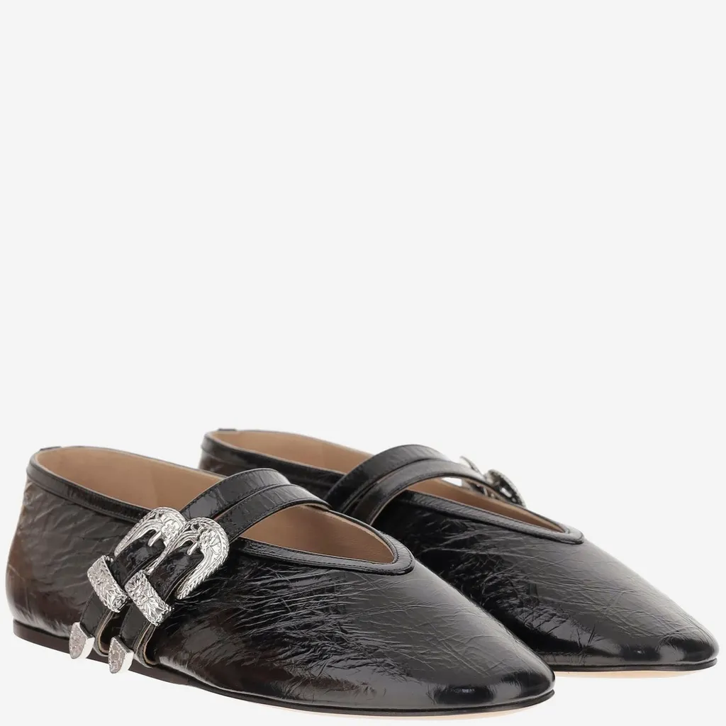 Ballet Flats With Buckle