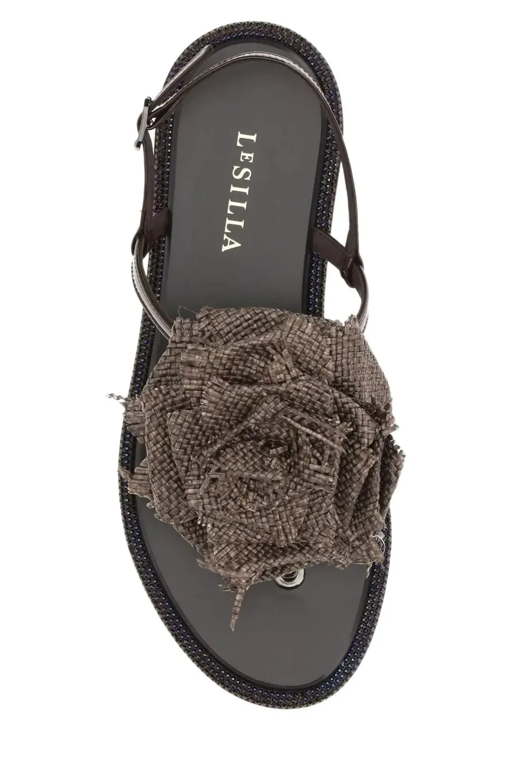 Thong Sandals With Flower Detail