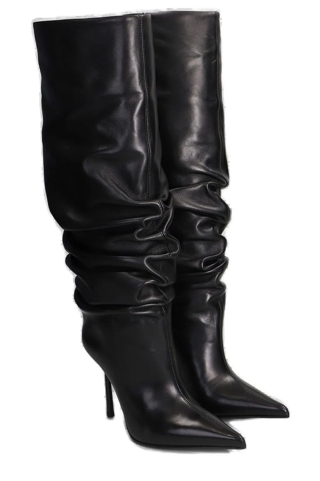 Ruched Stiletto Boots