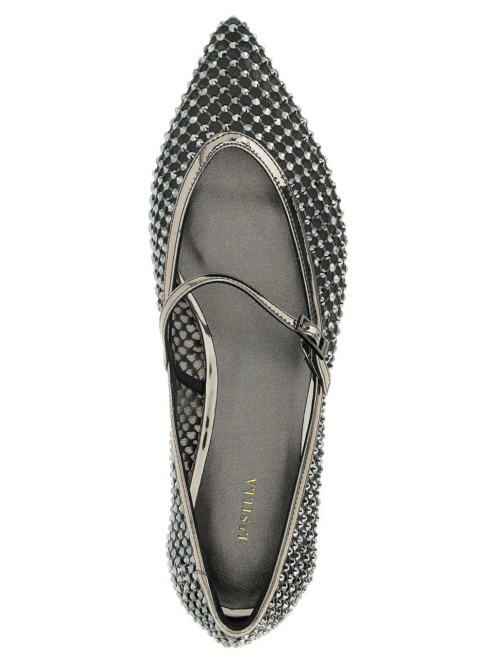 Ballet Flats With Ankle Strap