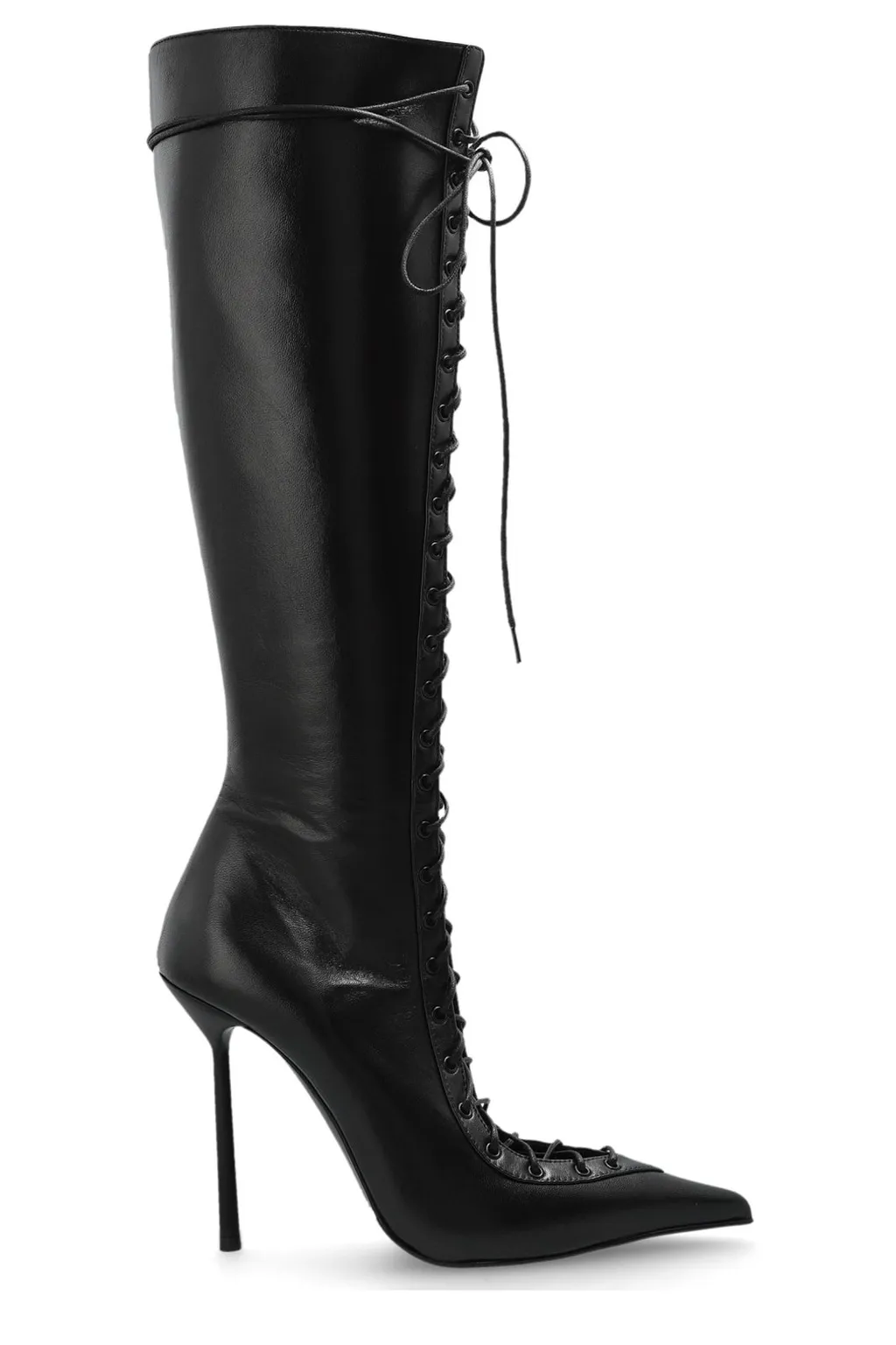 Lace-Up Knee-High Boots