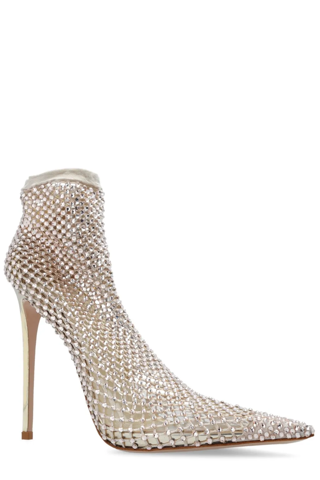 Crystal-Embellished Sock Boot