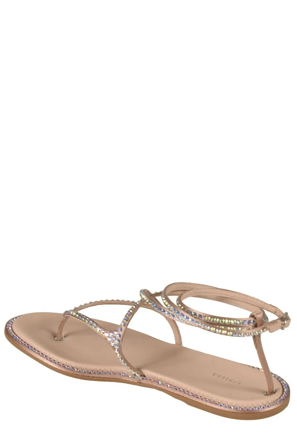 Embellished Ankle Strap Sandals