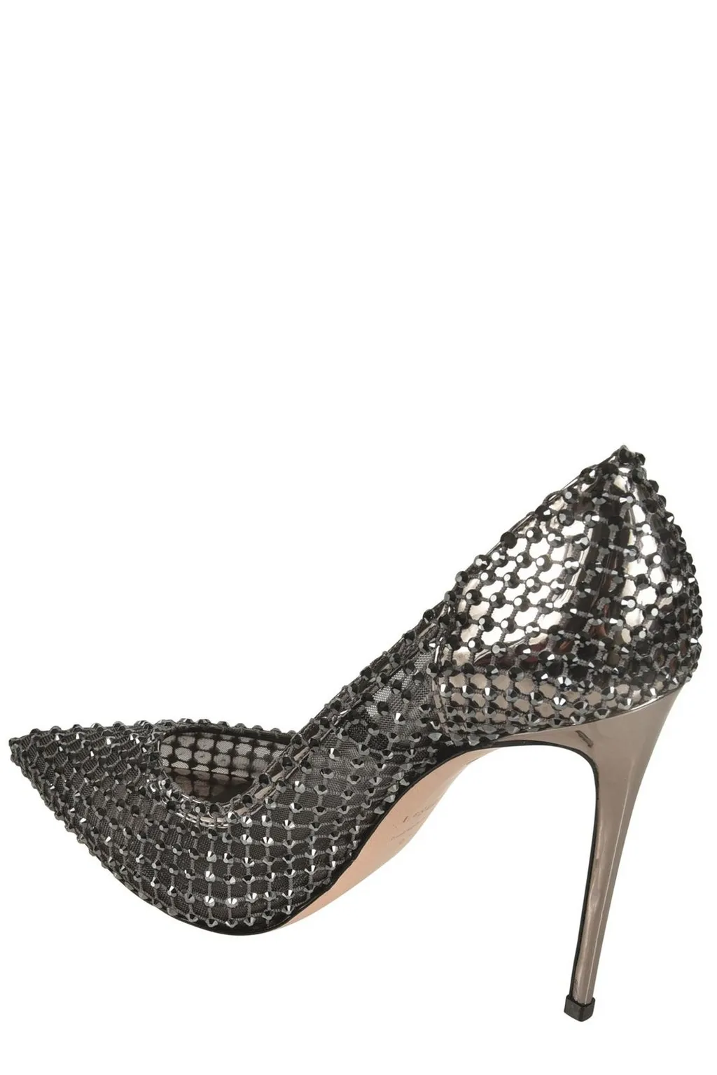 Pointed-Toe Mesh Pumps