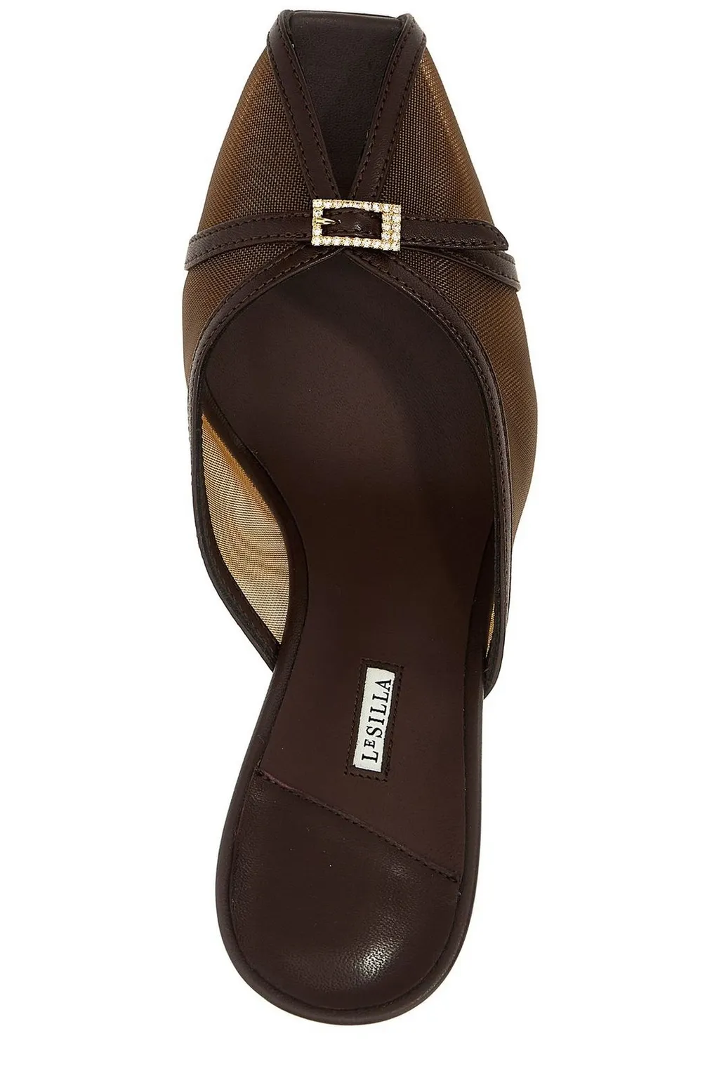 Mules With Bow And Crystal Detail