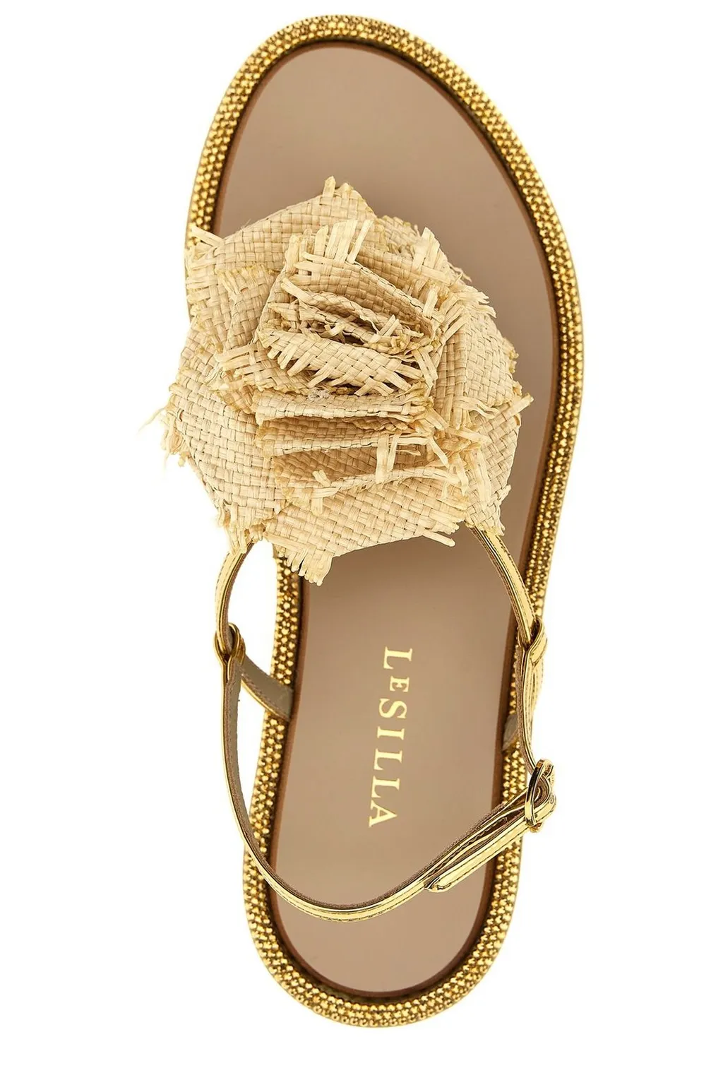 Thong Sandals With Flower Detail