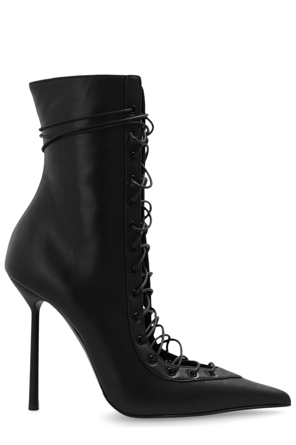 Lace-Up Stiletto Ankle Boots