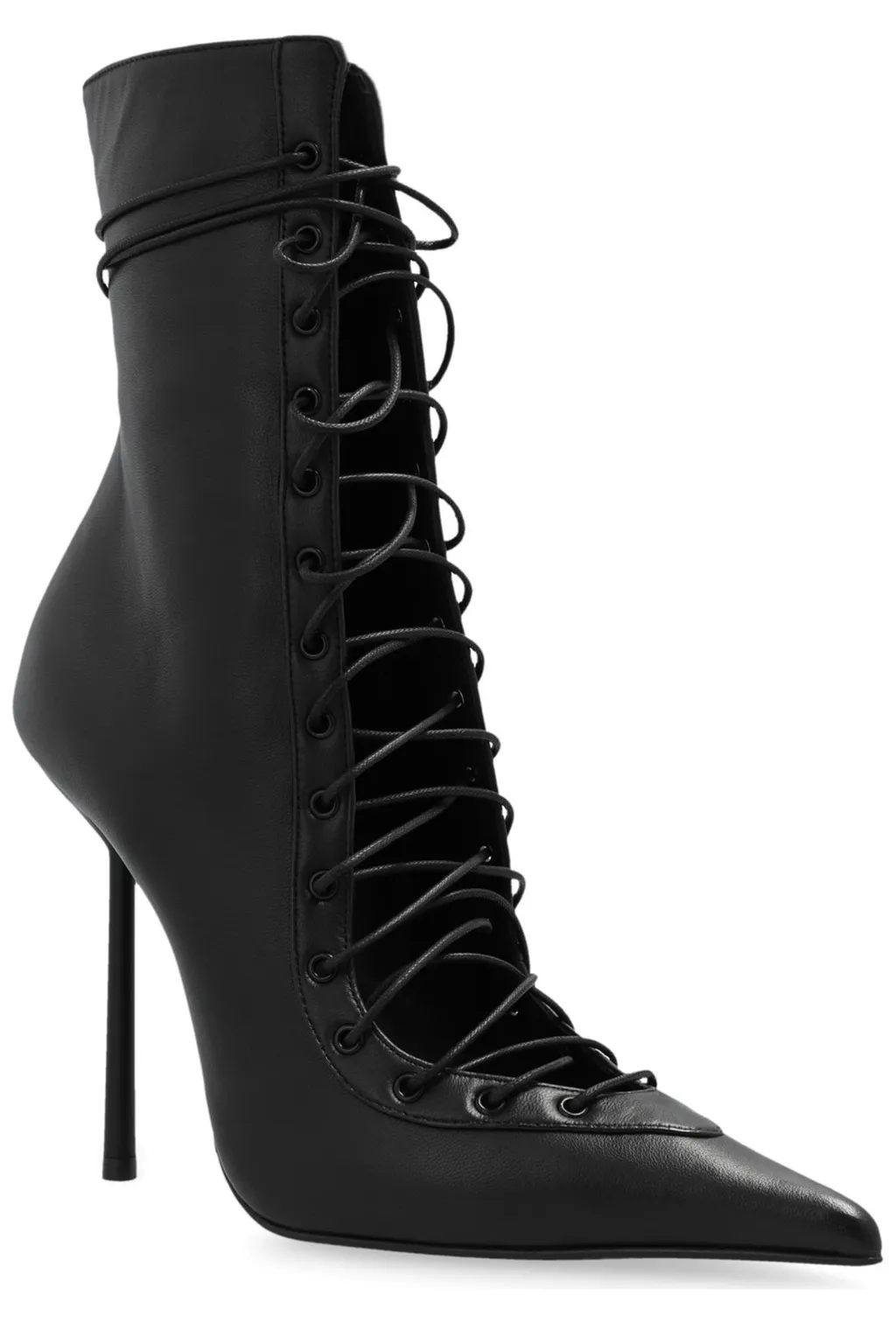 Lace-Up Stiletto Ankle Boots