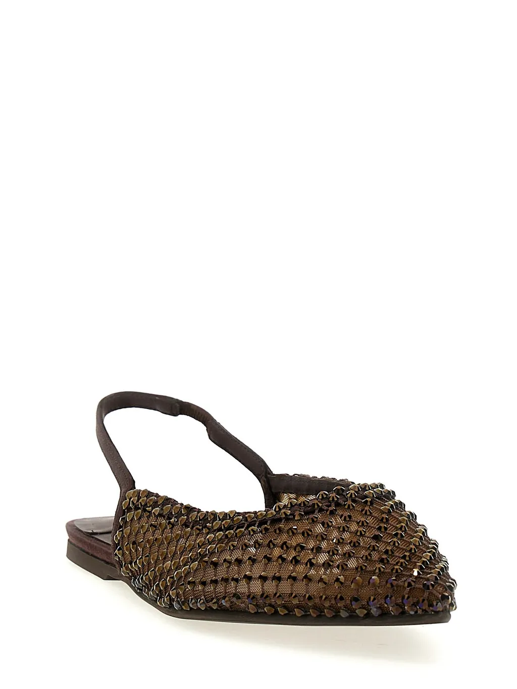 Mesh Slingback Flats