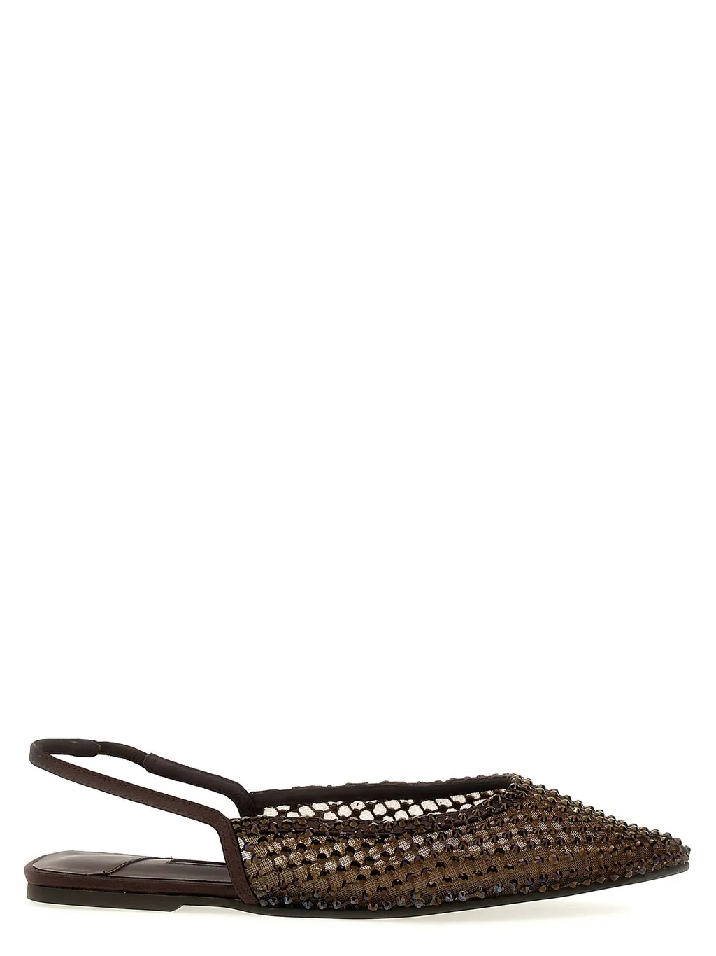 Mesh Slingback Flats