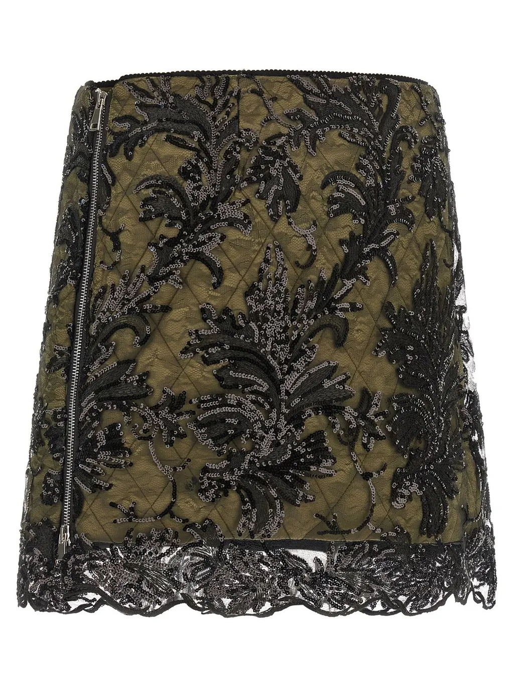 Embellished Mini Skirt