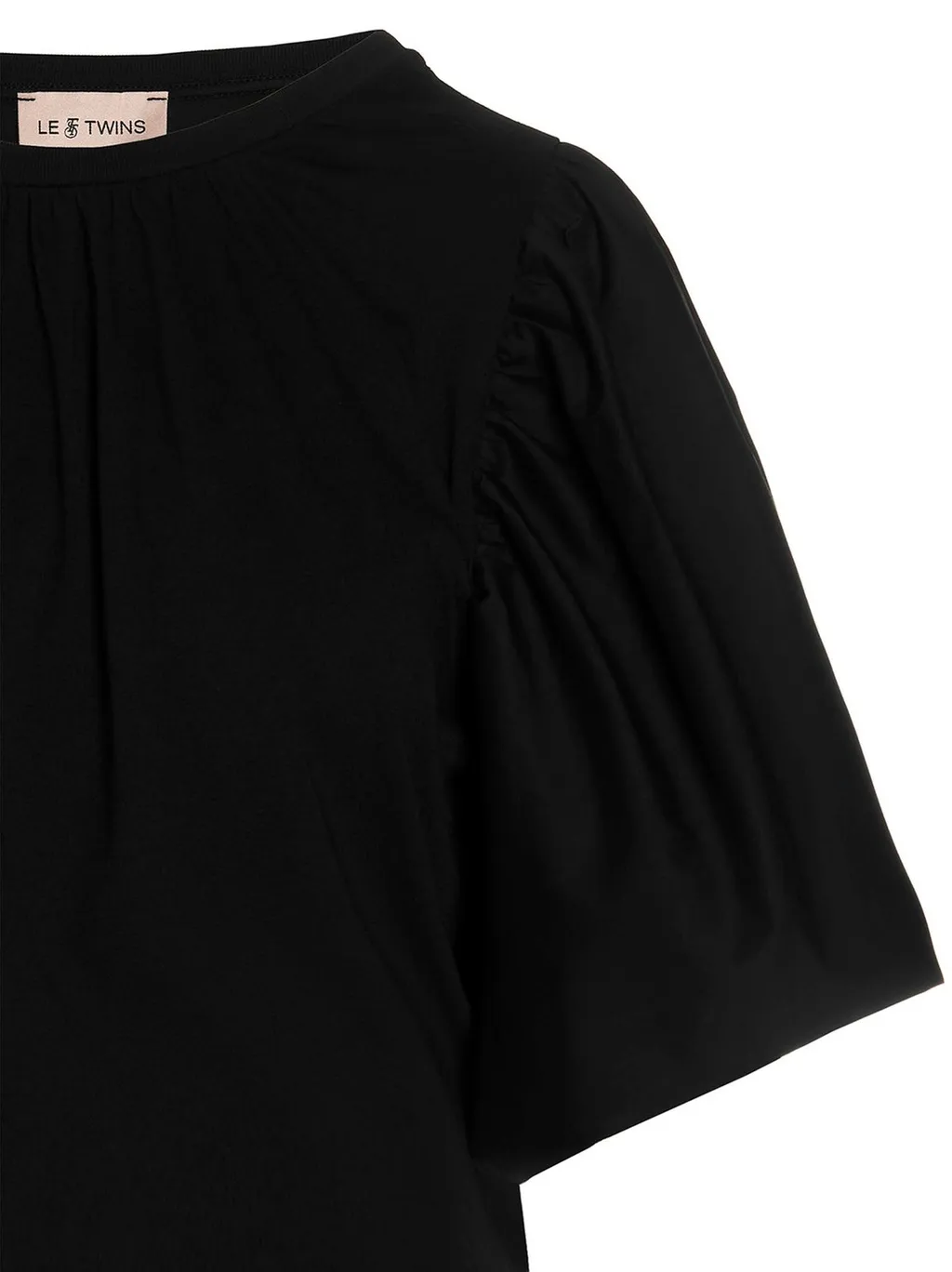 T-Shirt With Gathered Sleeves