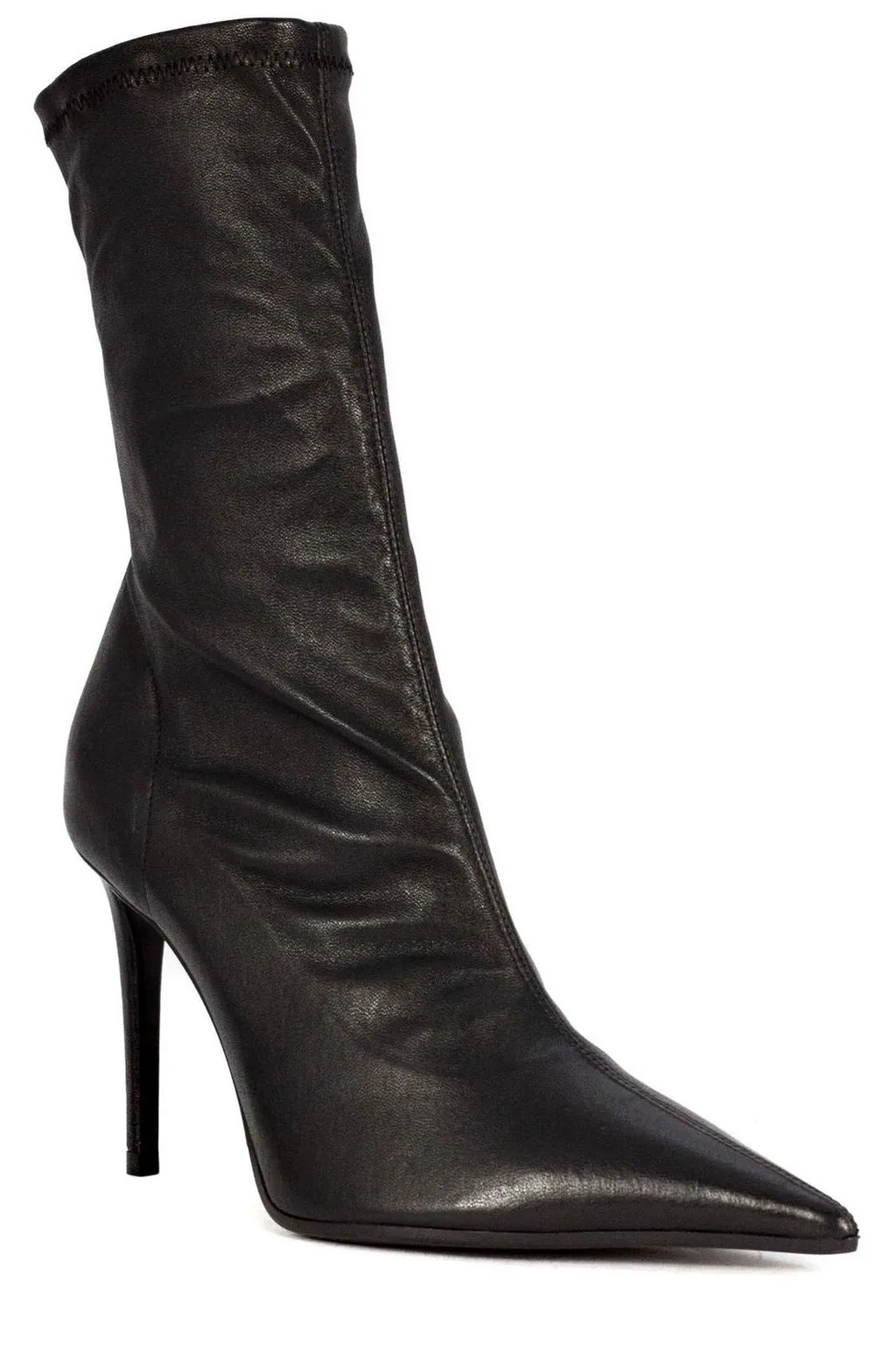 Pointed Toe Stiletto Sock Boot