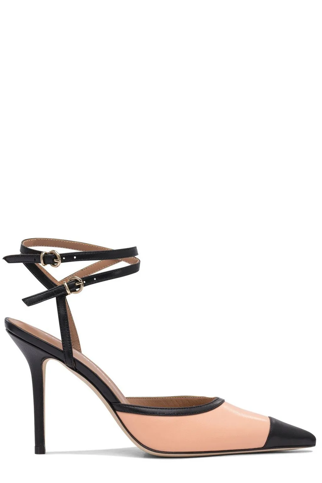 Pointed-Toe Pumps With Ankle Straps