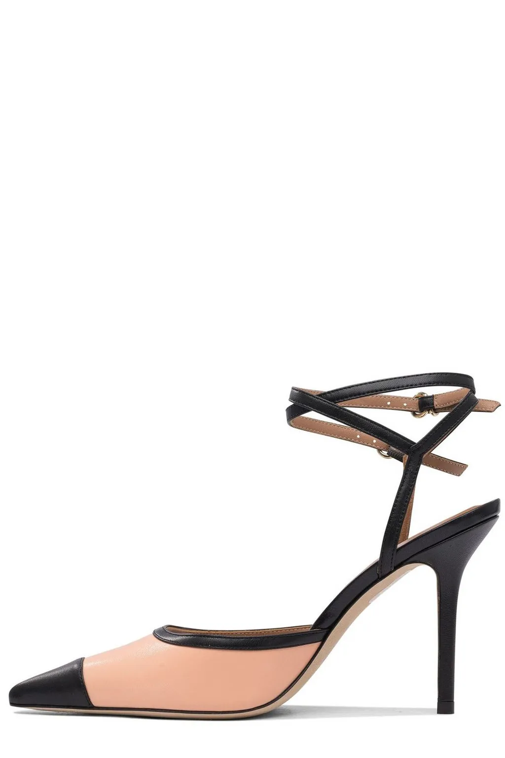 Pointed-Toe Pumps With Ankle Straps