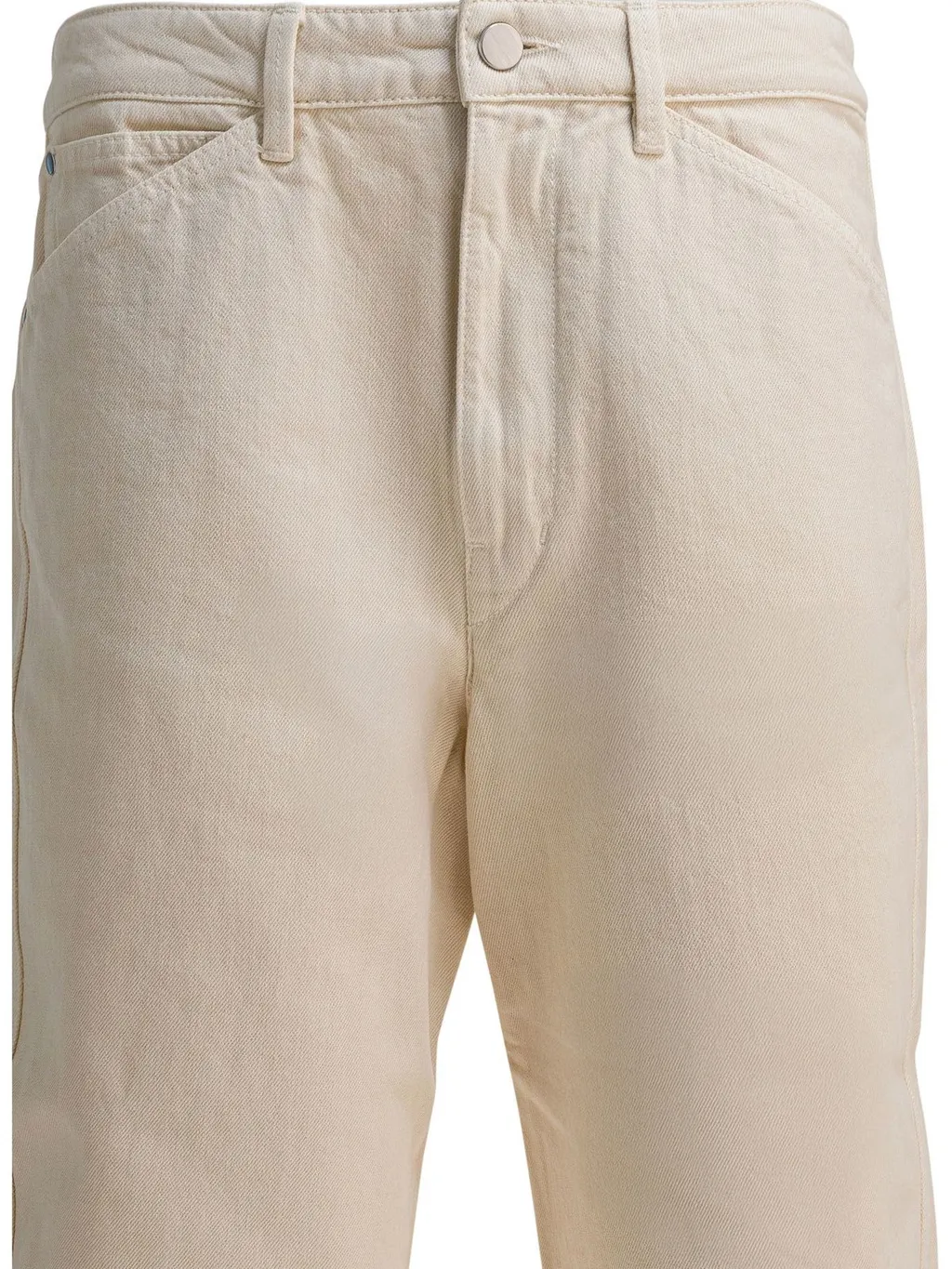 Straight-Leg Cotton Twill Trousers