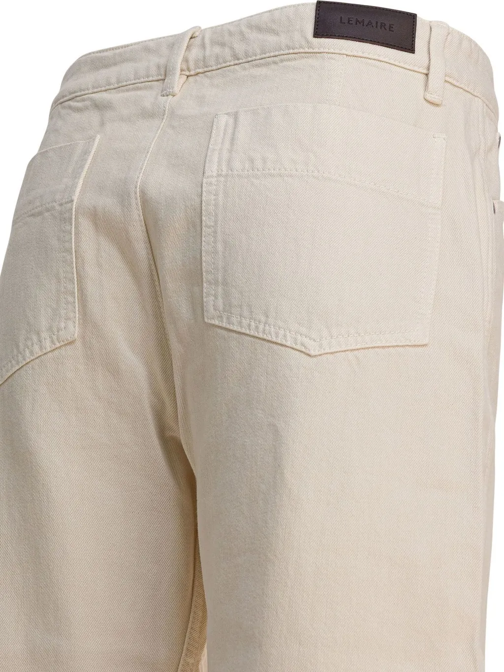 Straight-Leg Cotton Twill Trousers