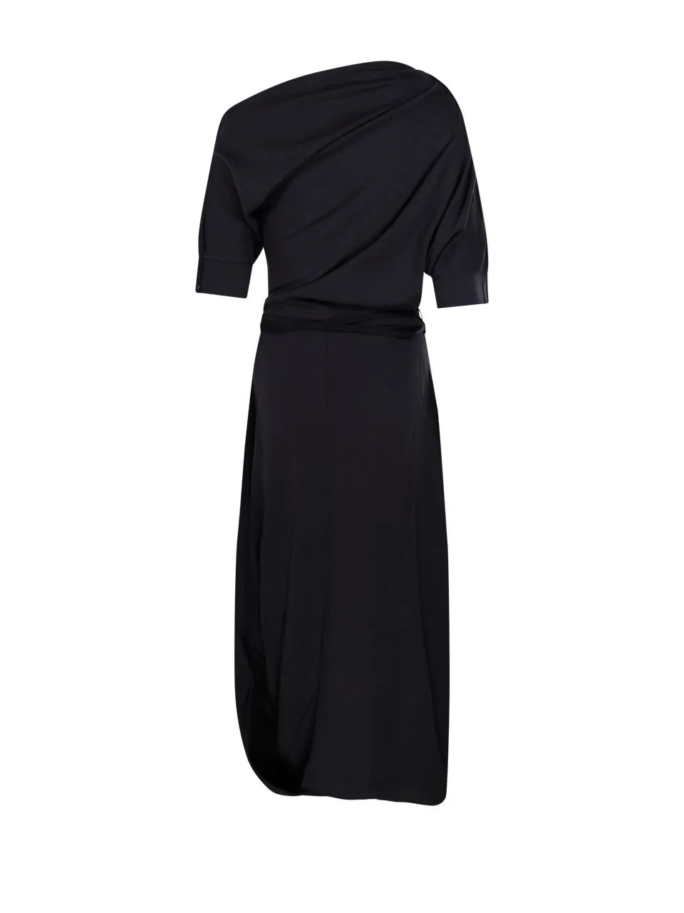 Asymmetric Draped Dress