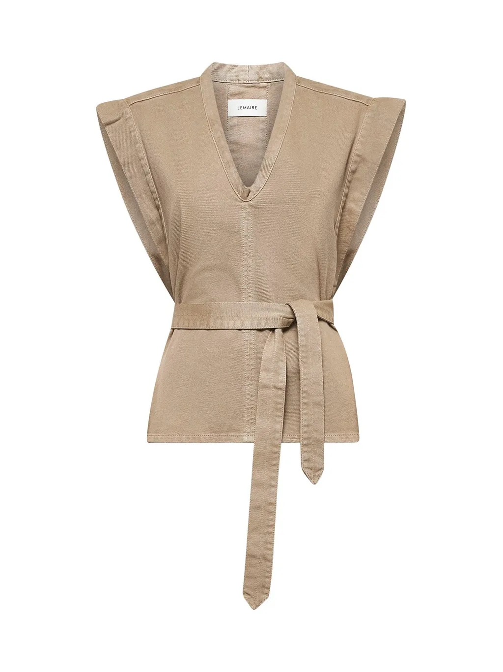 Sleeveless Belted Vest