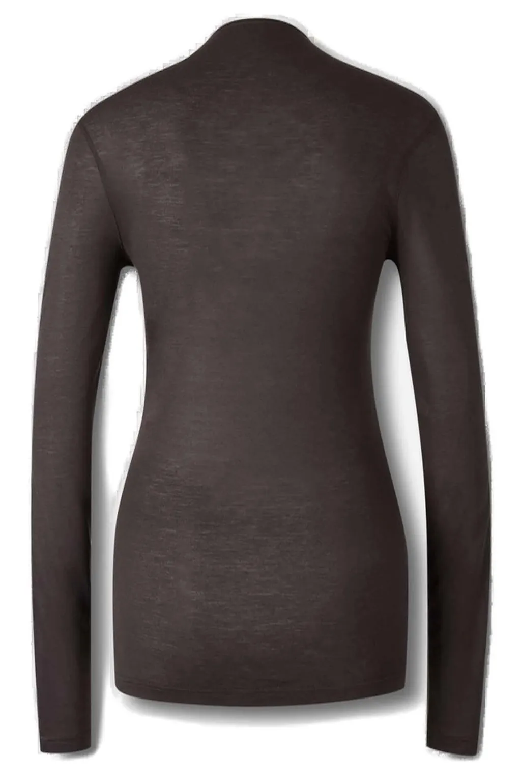 Long Sleeve Top With Draped Scarf Detail
