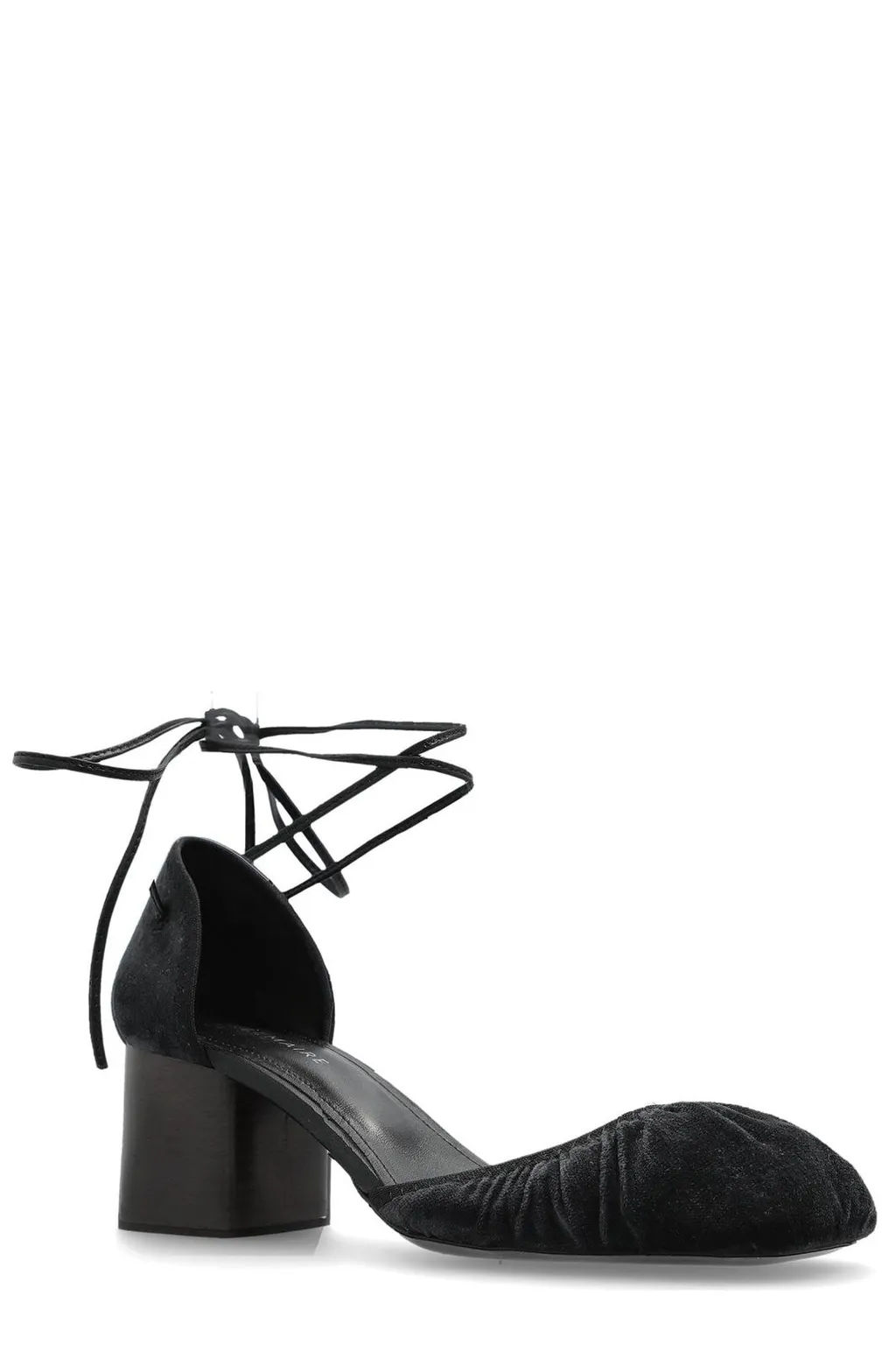 Ruched Ankle Strap Sandal