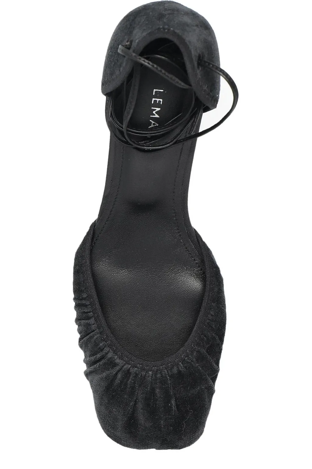 Ruched Ankle Strap Sandal