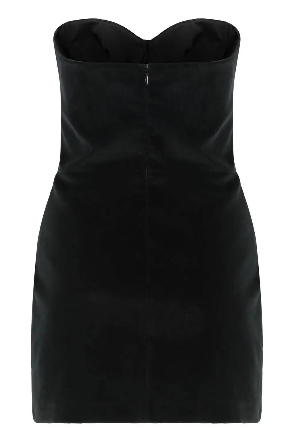 Strapless Velvet Mini Dress