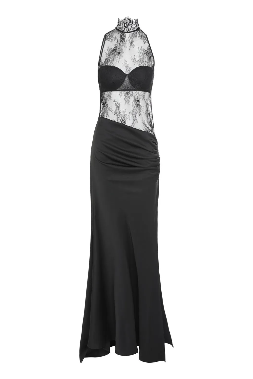 Halterneck Lace Gown
