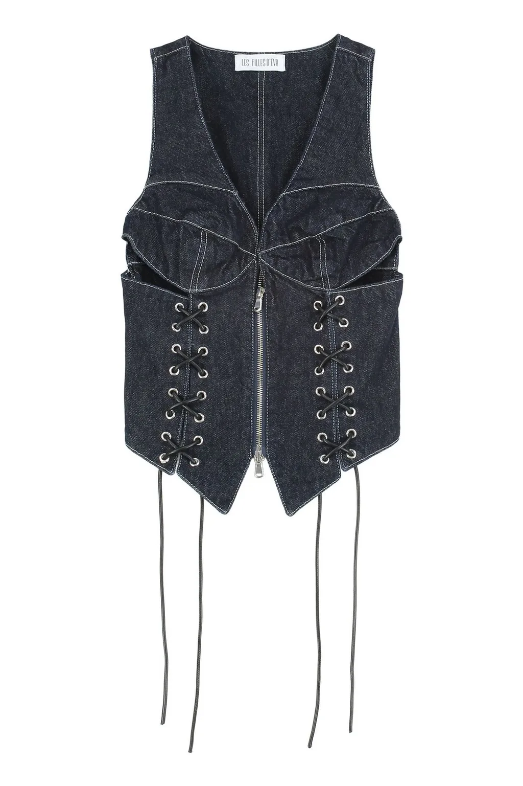 Denim Corset Vest
