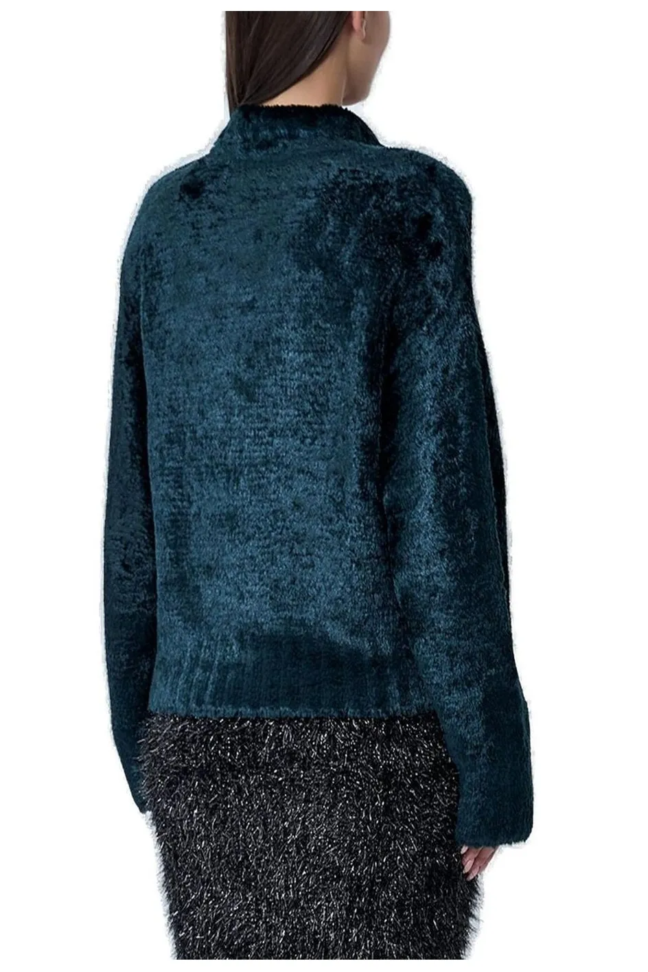 Faux Fur Cropped Sweater