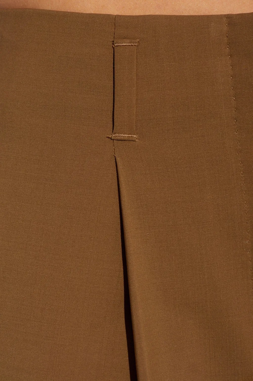 Wide-Leg Pleated Trousers