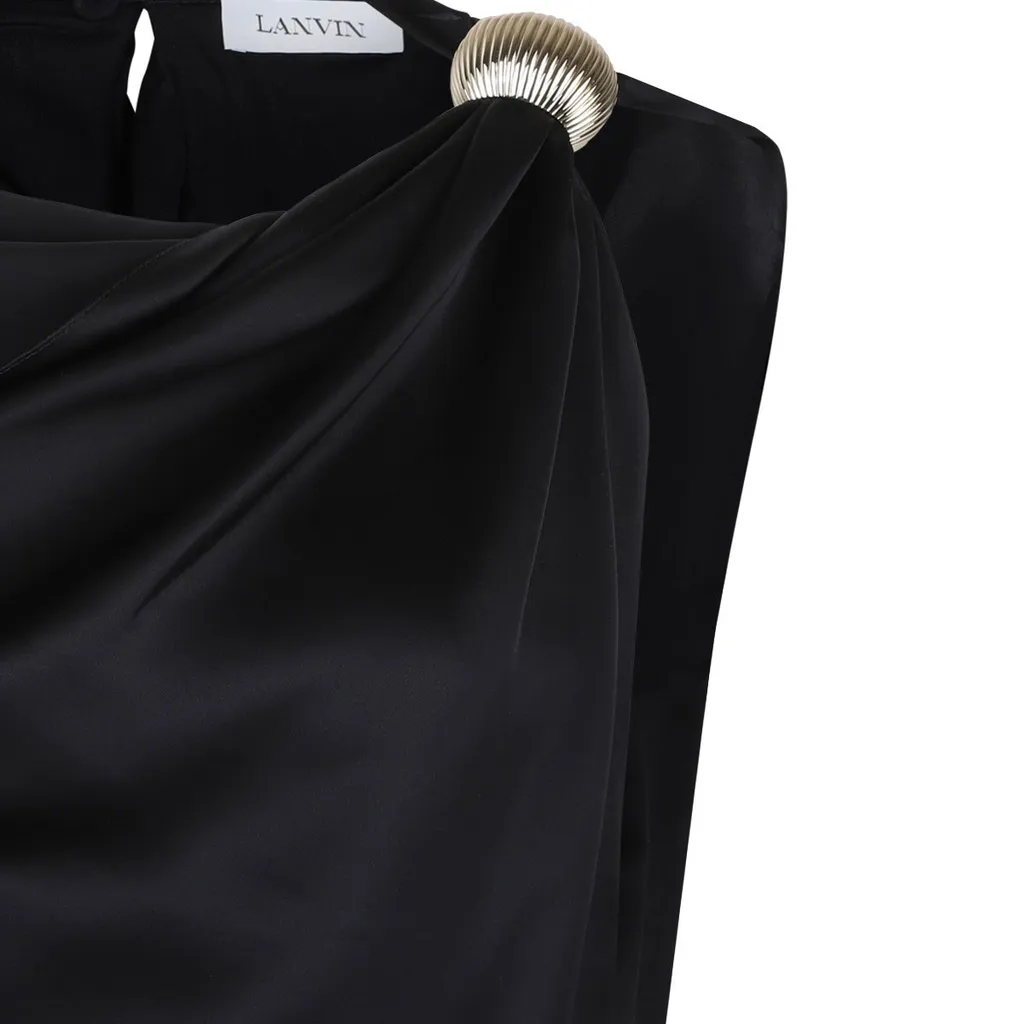 Sleeveless Draped Dress