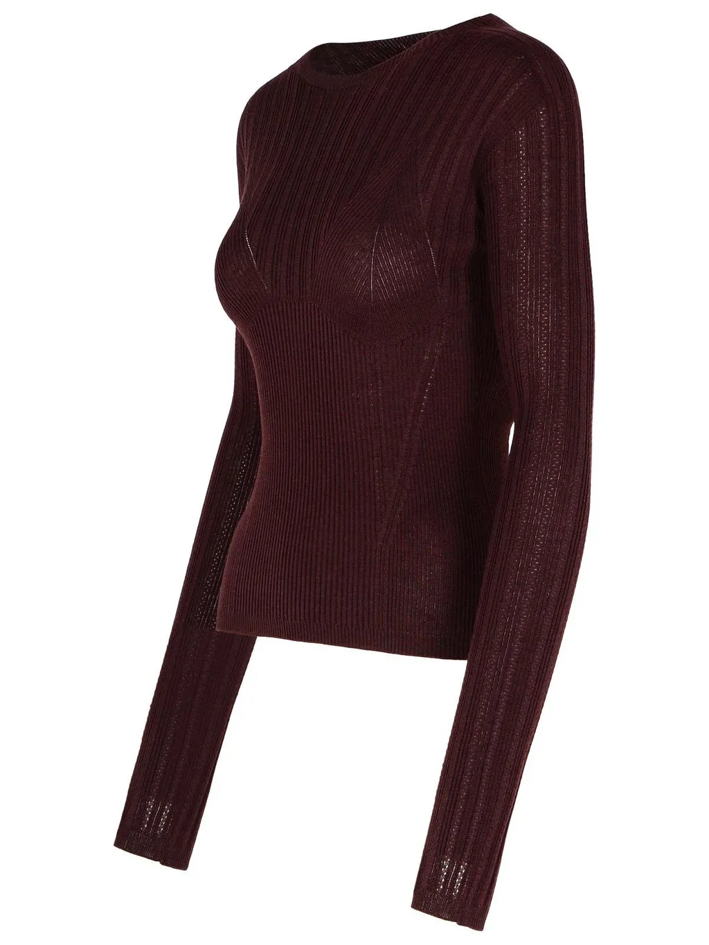 Ribbed Knit Long Sleeve Top