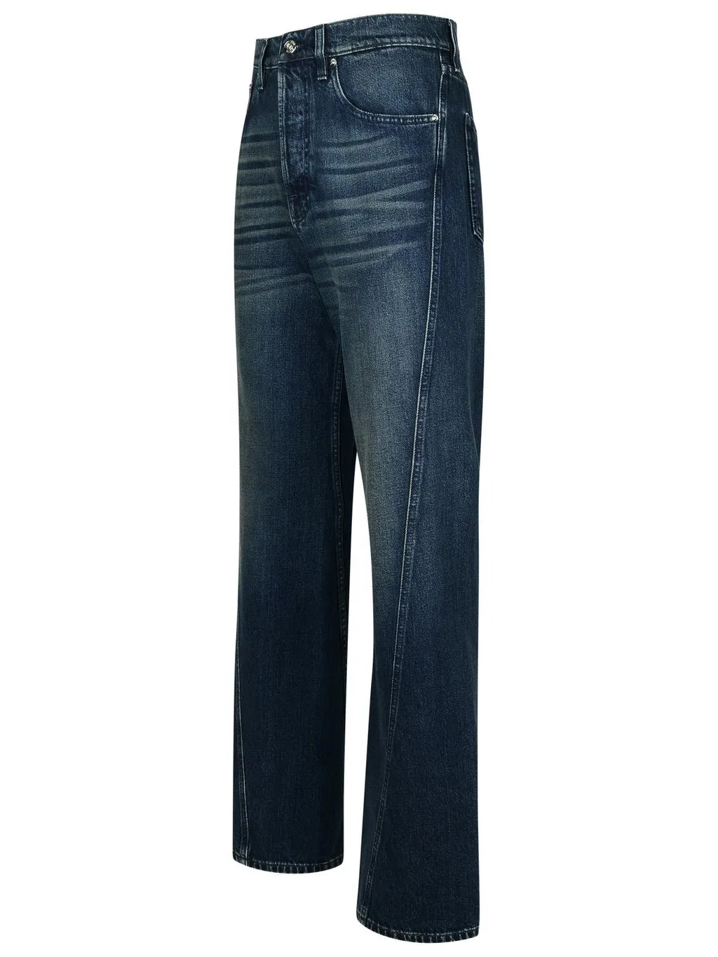 High-Waisted Straight Leg Jeans