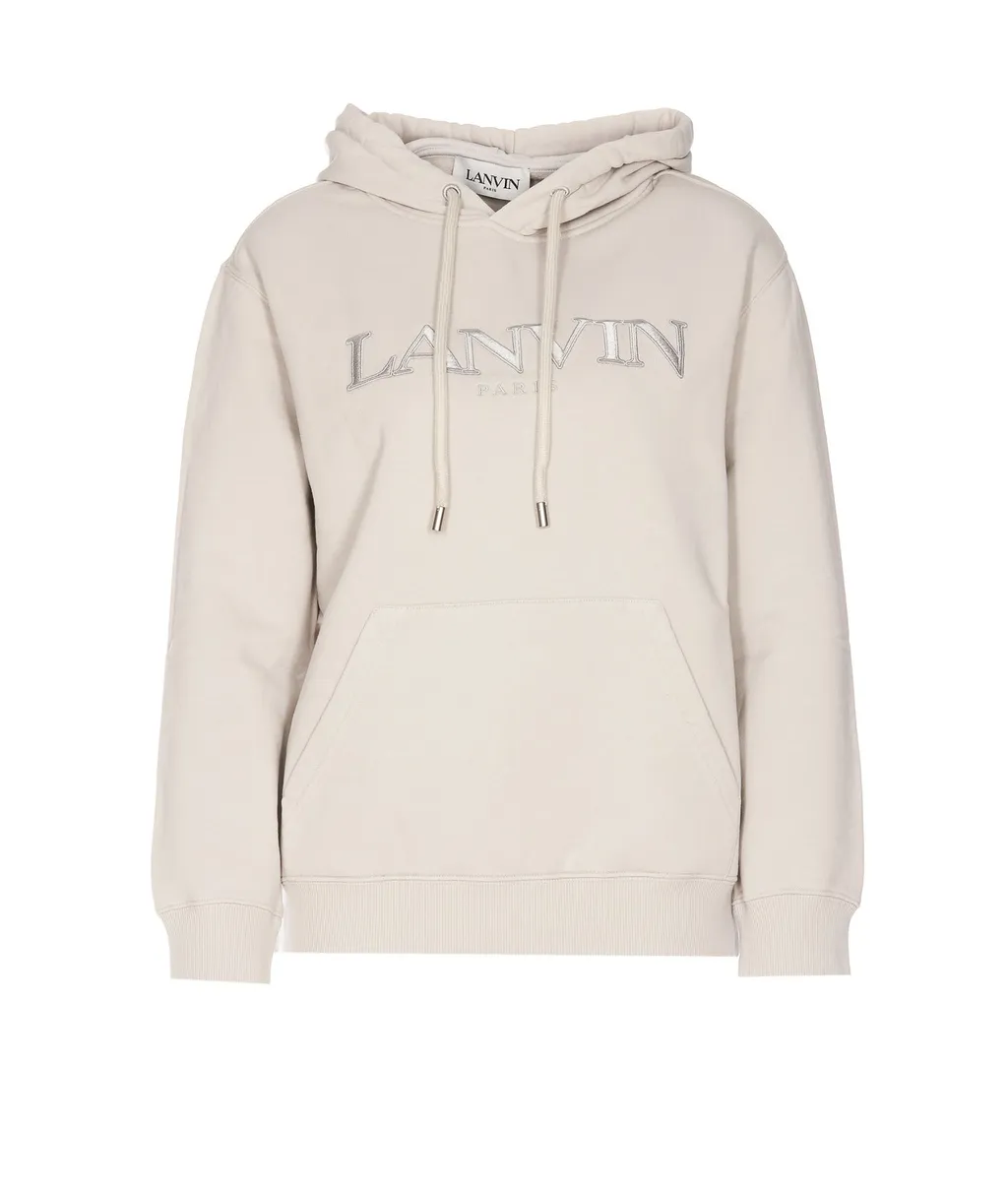 Hoodie With Embroidered Logo