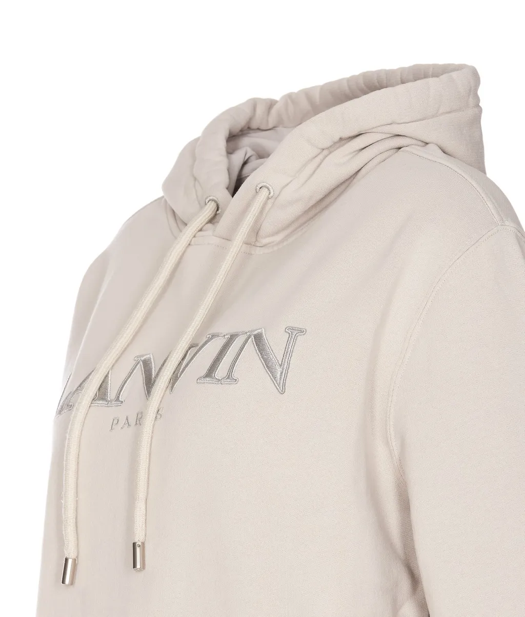 Hoodie With Embroidered Logo