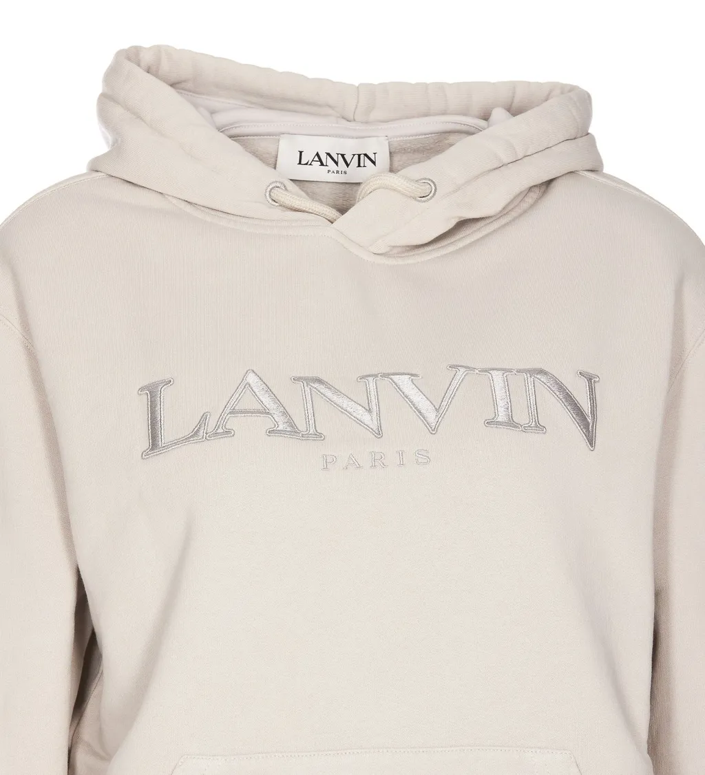 Hoodie With Embroidered Logo