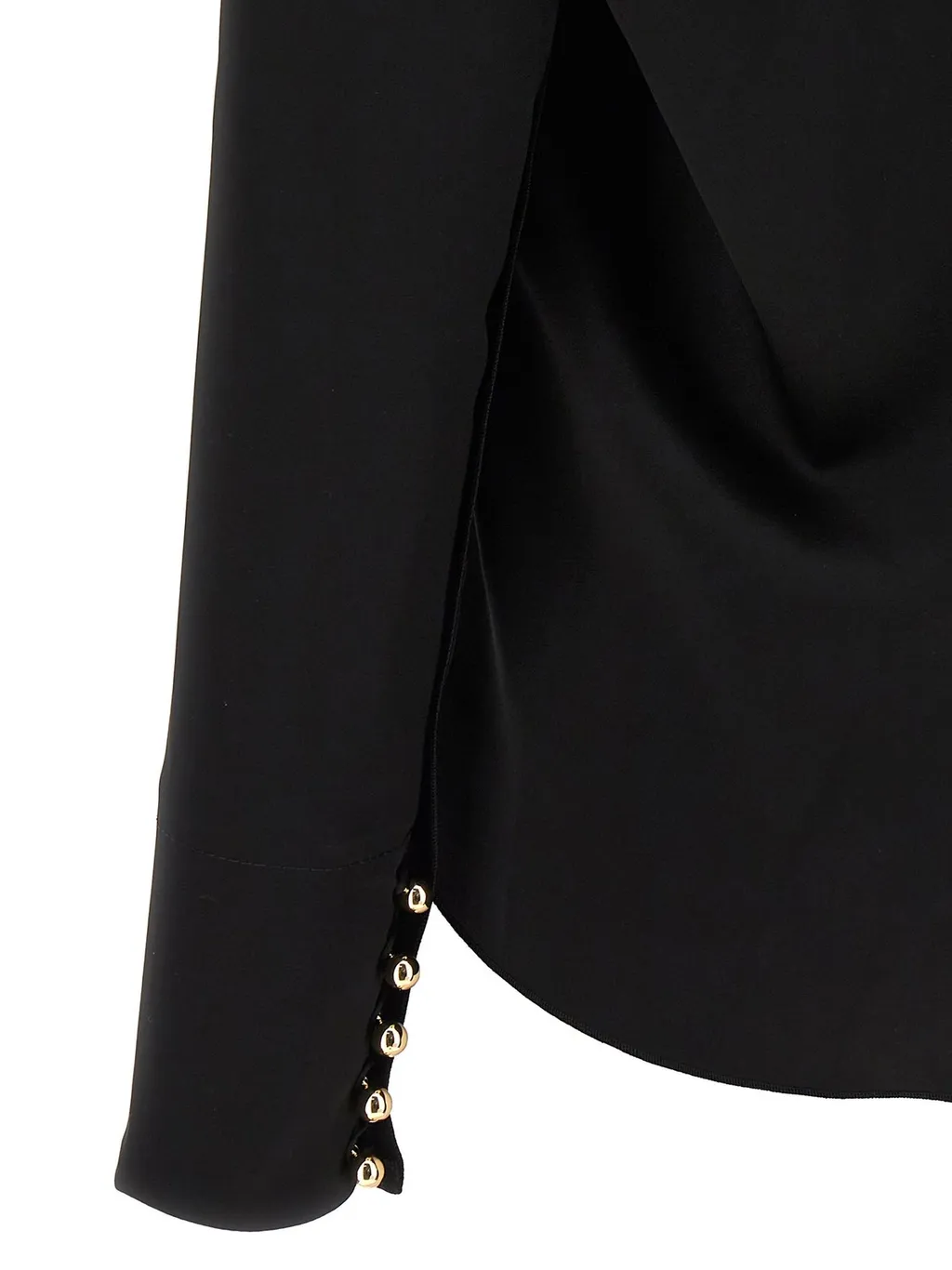 Draped Blouse With Embellishment
