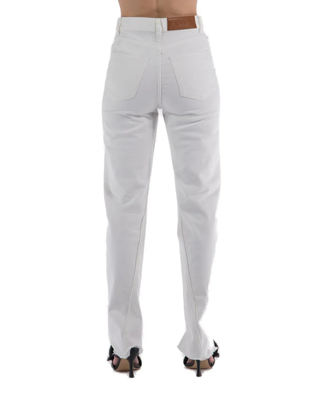 High-Waisted Straight Leg Jeans