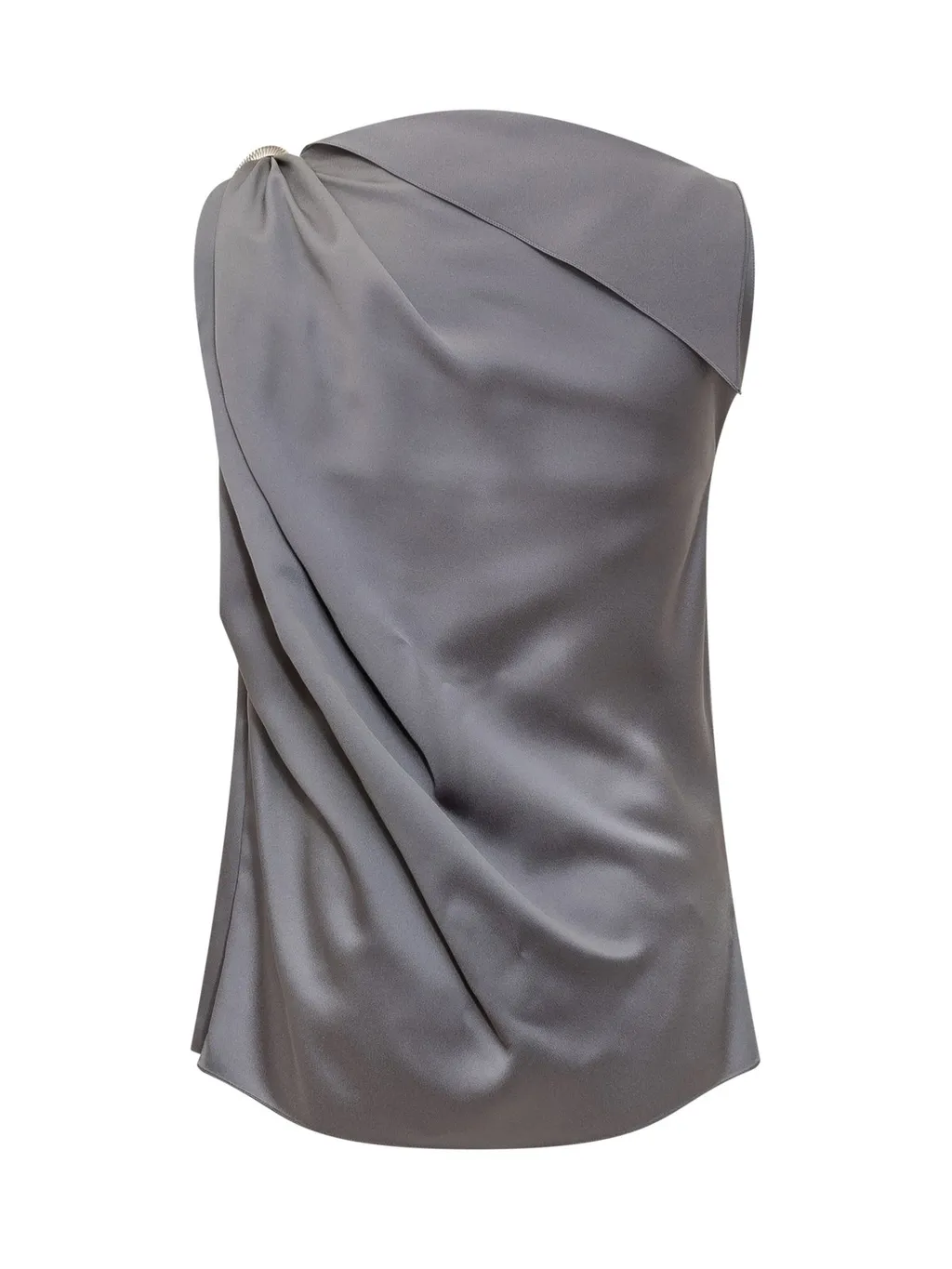Draped One-Shoulder Top