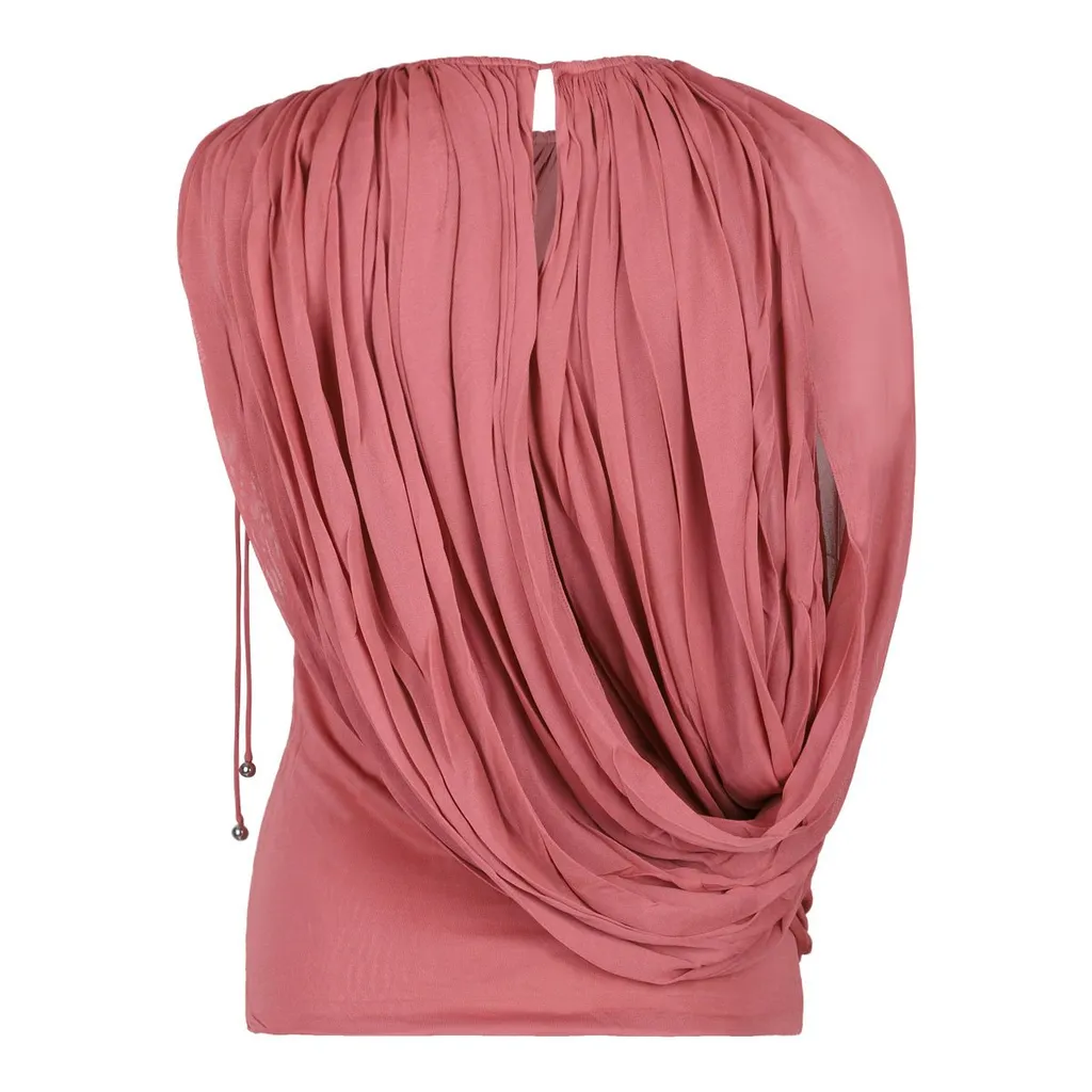 Draped Sleeveless Top