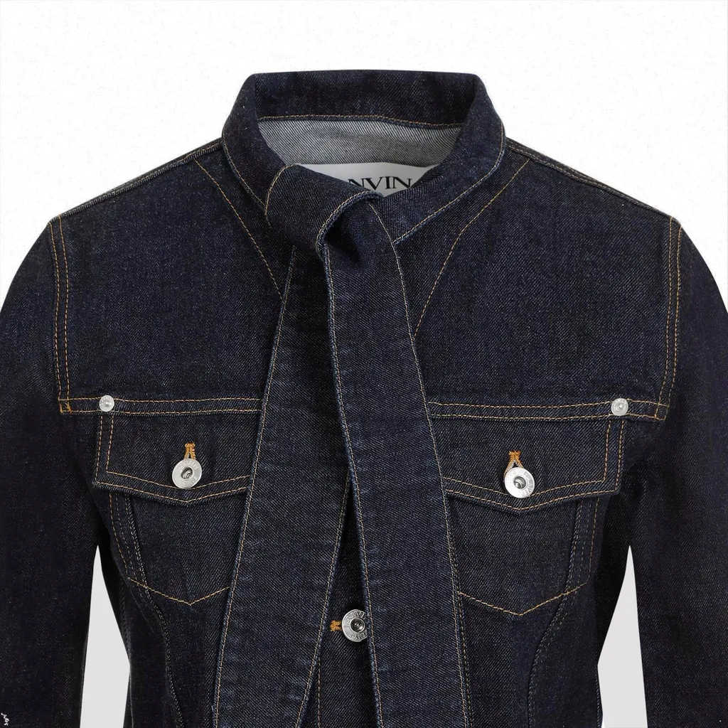 Denim Jacket With Tie