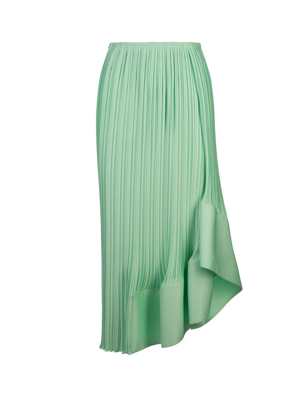 Pleated Asymmetrical Skirt