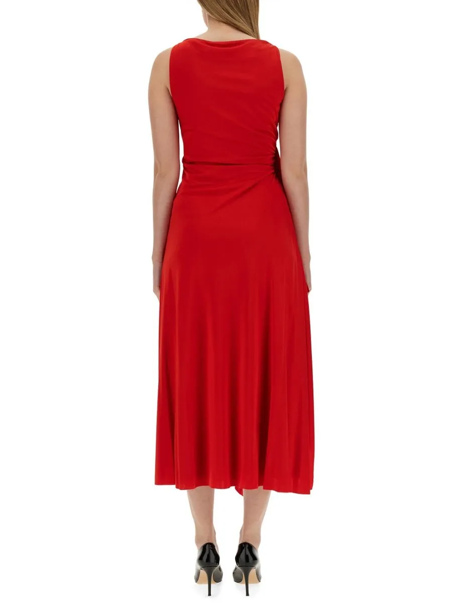 Asymmetrical Drape Dress