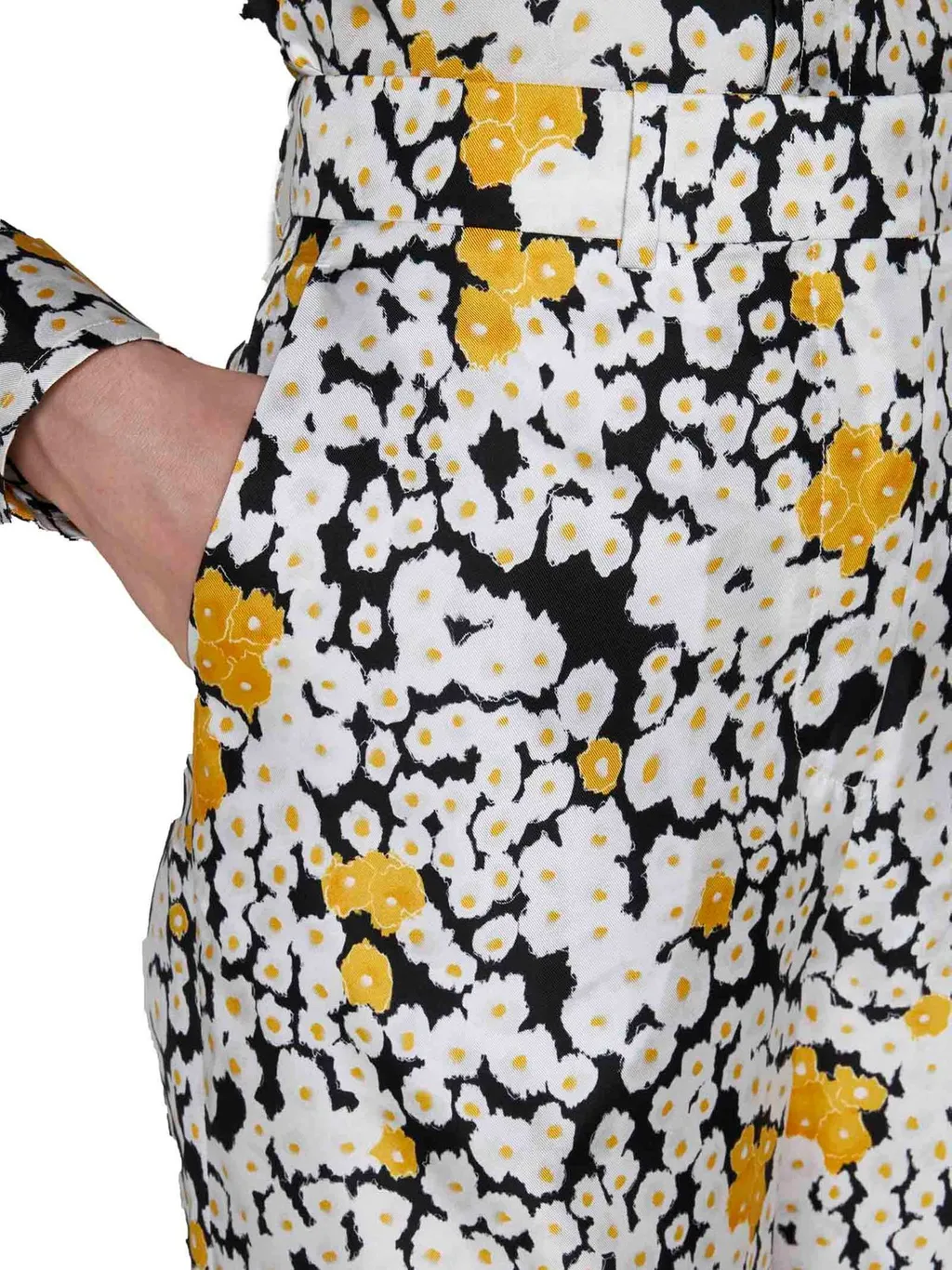 Floral Print Wide-Leg Pants