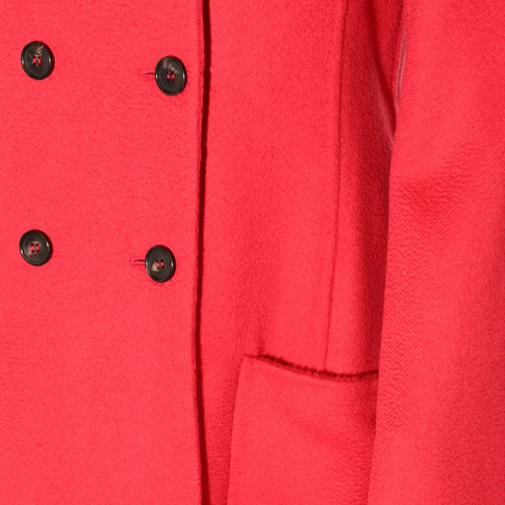 Double-Breasted Wool Coat