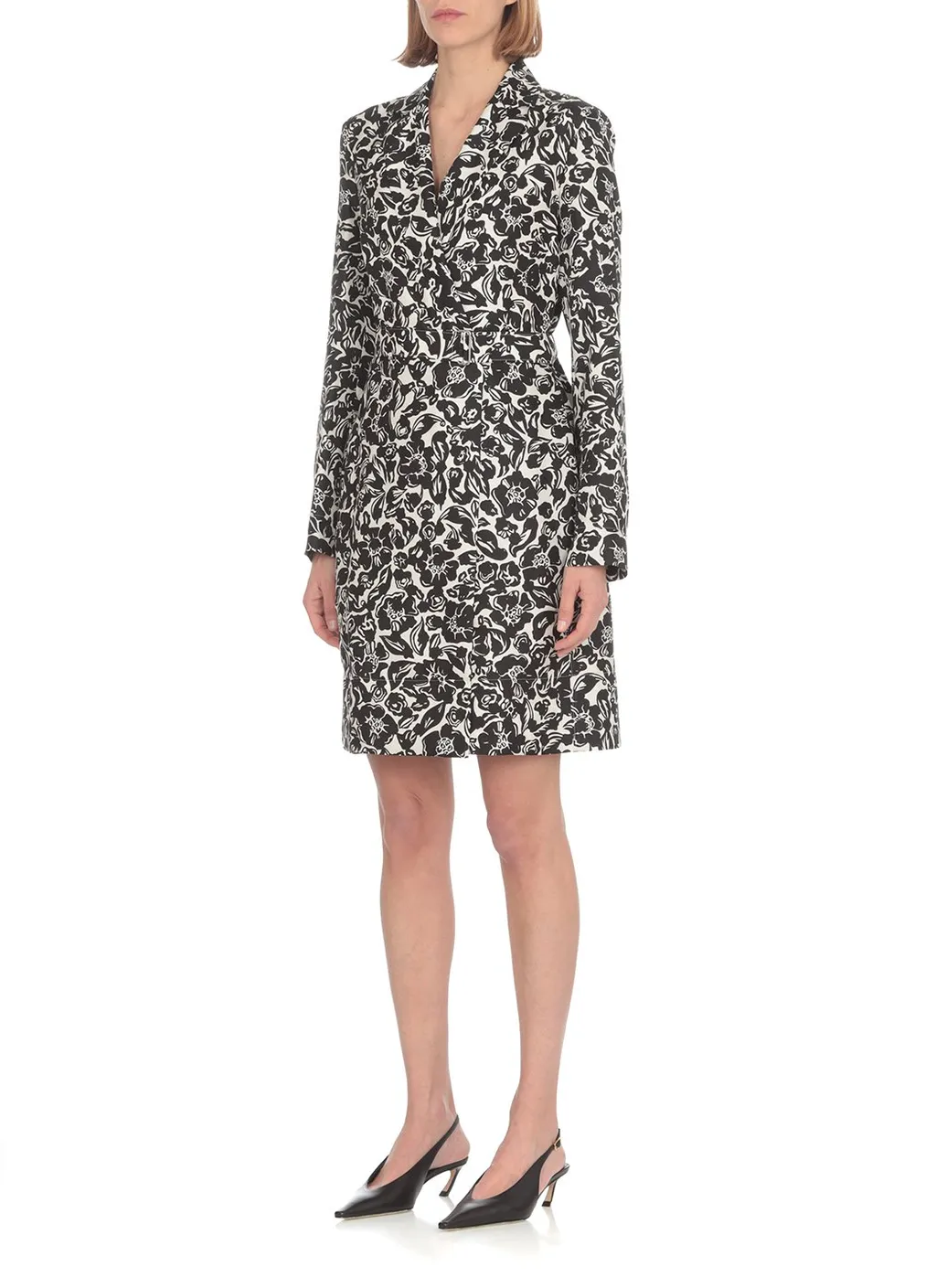 Floral Print Blazer Dress