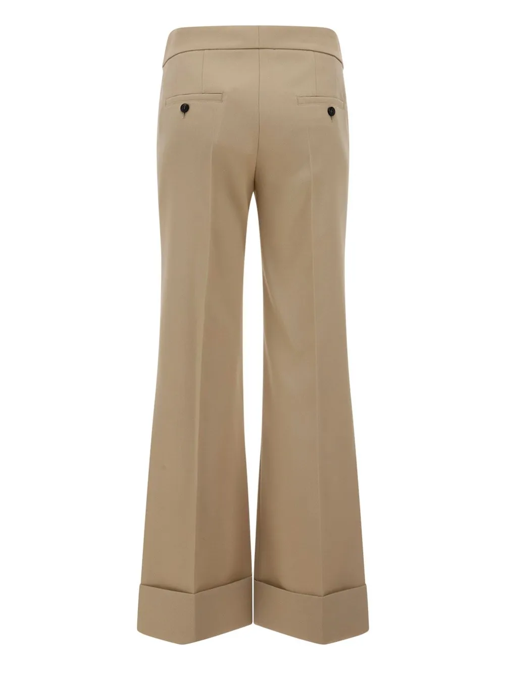 High-Waisted Flared Trousers