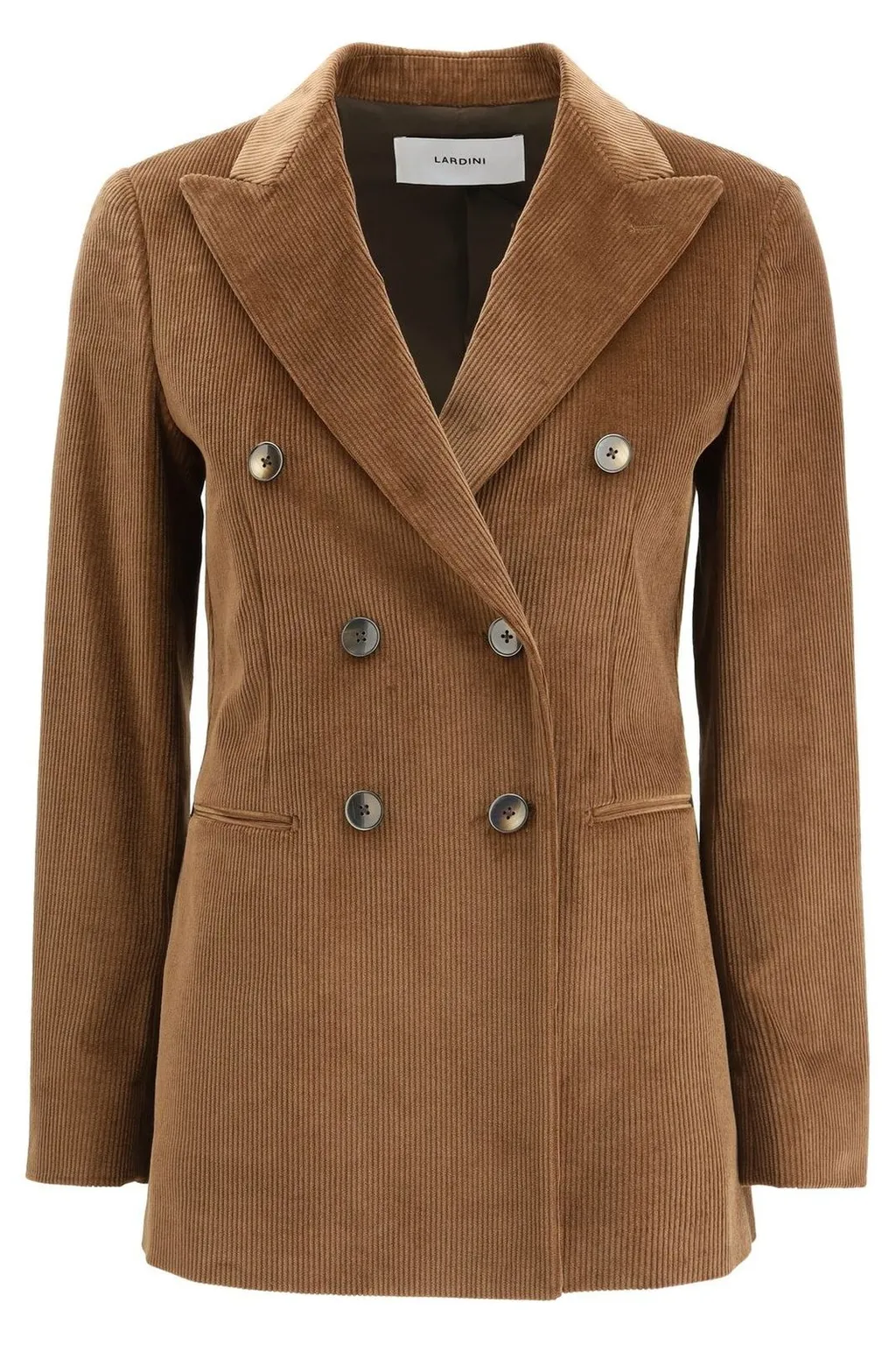 Double-Breasted Corduroy Blazer